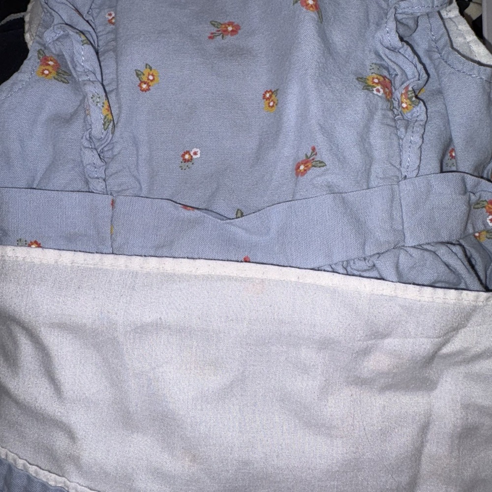 Penelope Mack Girls Chambray Floral Size 4T Dress Cottagecore Casual Chic Preppy - Picture 6 of 6